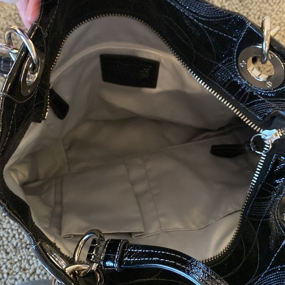 Coach Black Monogrammed Tote Bag in Like New Condition - Picture 7 of 11